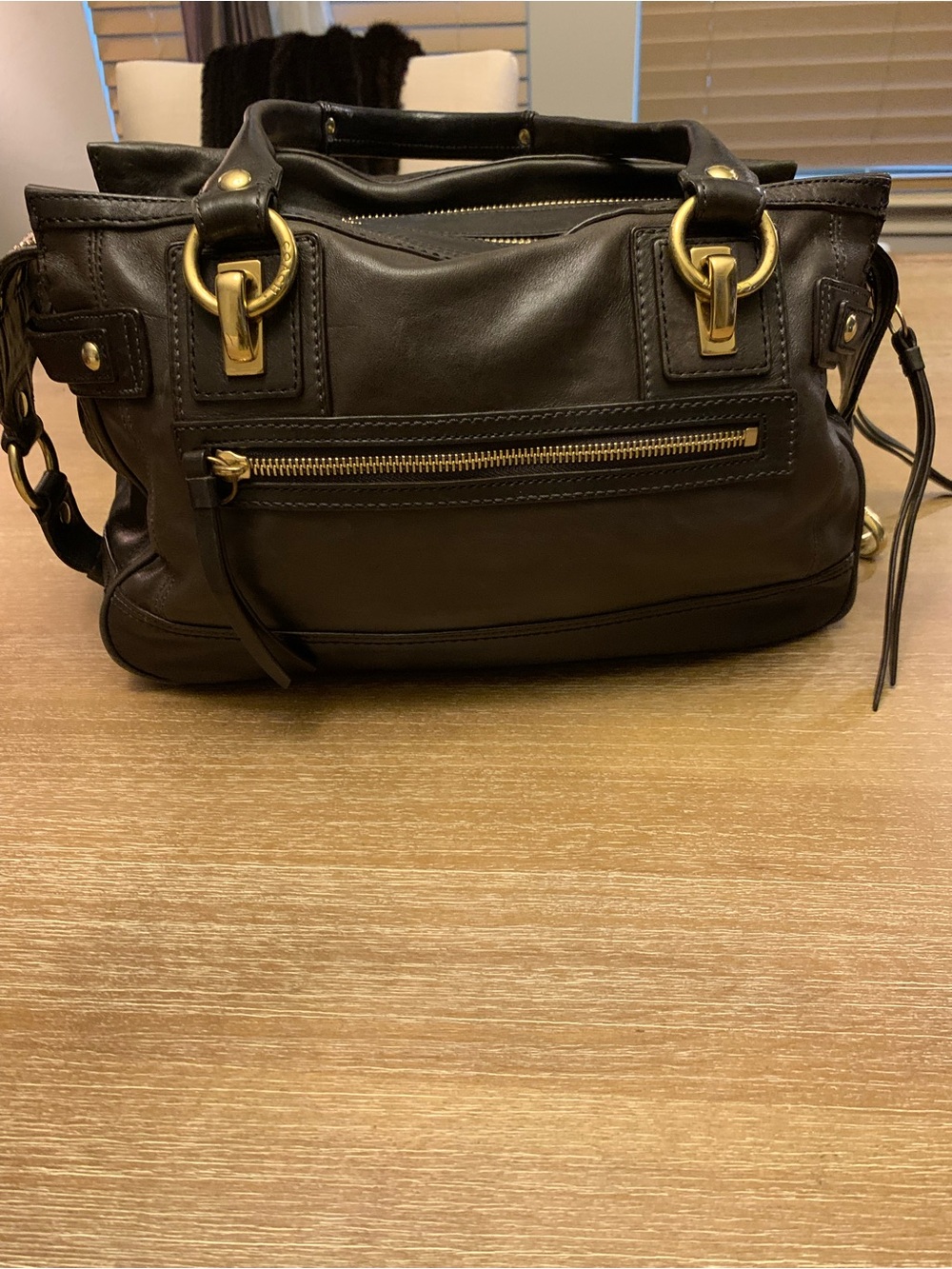 Vintage Coach  Hampton  Lindsay  Brown Leather Satchel - Picture 3 of 16